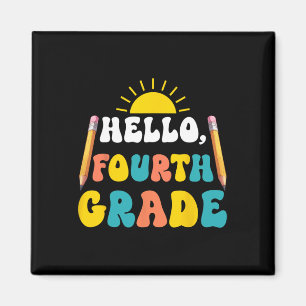 Hallo Lehrer der vierten Klasse Schüler 4. Klasse Magnet