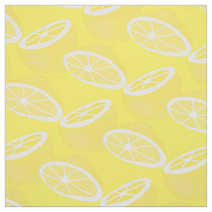 Hallo Lemon moderne gelbe Früchte Stoff