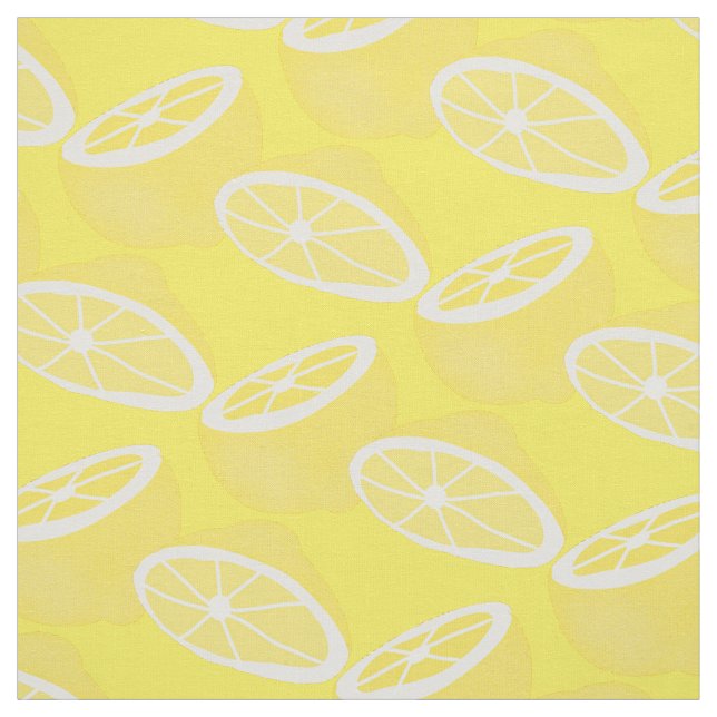 Hallo Lemon moderne gelbe Früchte Stoff (Muster)