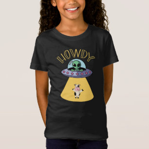 Hallo, Lustige UFO-Grafik T-Shirt