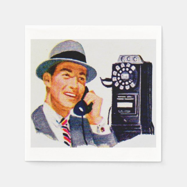 Hallo, Mabel? Es ist Tony. Serviette (Vorderseite)