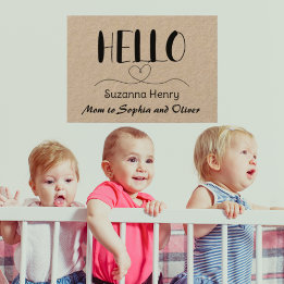 Hallo Mama Kontaktkarte Kraft Mommy Calling Card Telefonnummerkarte
