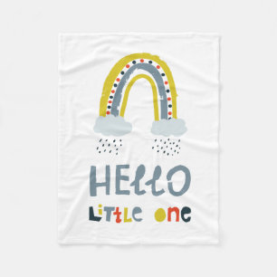 Hallo mein kleiner Regenbogen Fleecedecke