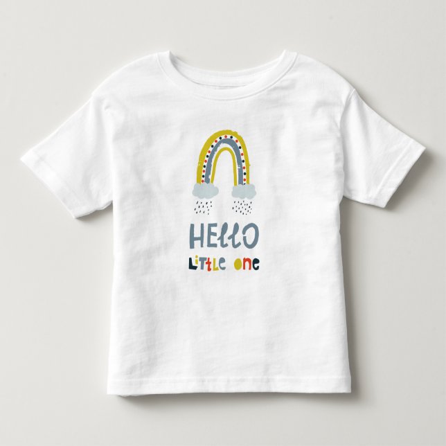Hallo mein kleiner Regenbogen Kleinkind T-shirt (Vorderseite)