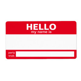 Hallo, mein Name ist.... Abzeichen / Aufkleber/ Et