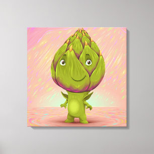 Hallo, mein Name ist Artichoke Leinwanddruck