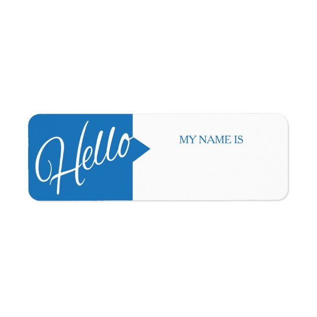 Hallo, mein Name ist blau weiß. (Vorne)
