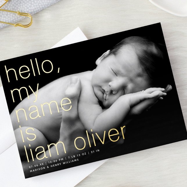 Hallo Mein Name ist __ Foto FOIL Ankündigung zur G (Von Creator hochgeladen)