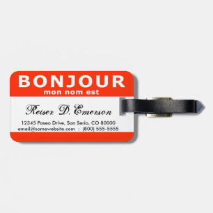 HALLO mein name ist Gepäckanhänger