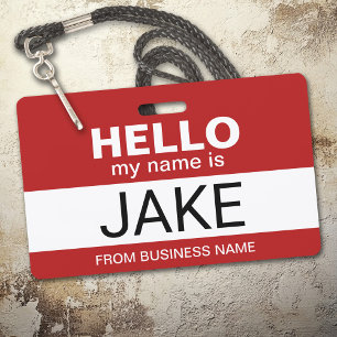 Hallo Mein Name ist Jake - lustiges halloween Kost Ausweis