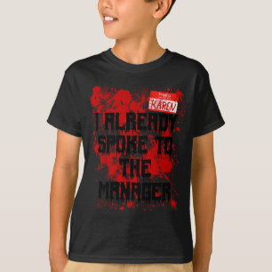 Hallo, mein Name ist Karen, blutig lustiger Hallow T-Shirt
