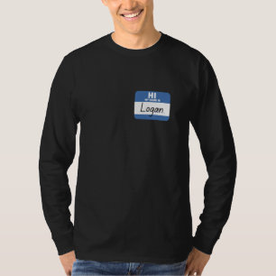 Hallo, mein Name ist Logan, lustiger Namensschild T-Shirt