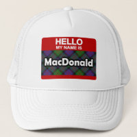 Hallo Mein Name ist MacDonald Scottish Clan Tartan