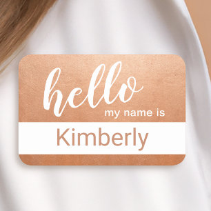 Hallo Mein Name ist - Moderne Kalligrafie nach Maß Namensschild
