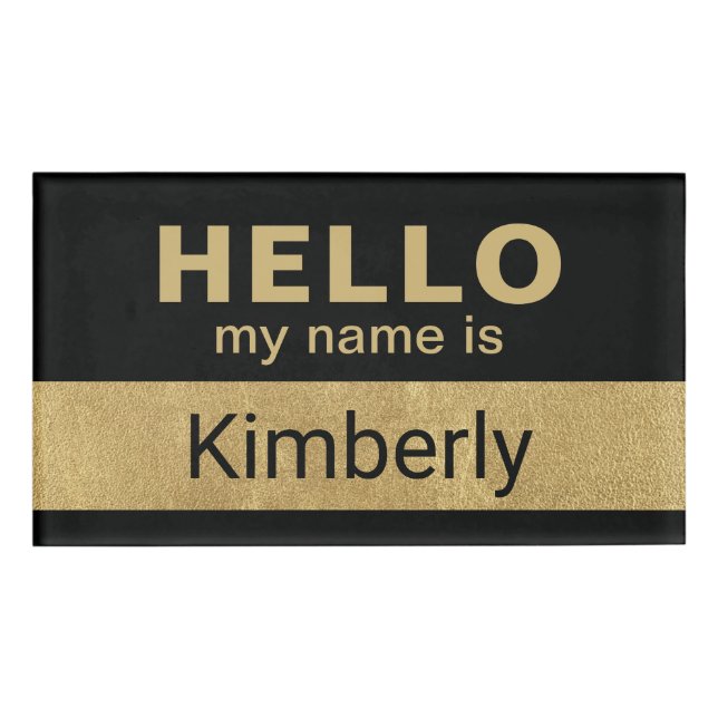 Hallo Mein Name ist - Name des benutzerdefinierten Namenschild (Vorderseite)