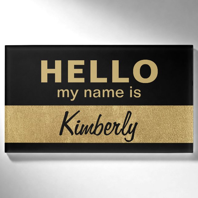 Hallo Mein Name ist - Name des benutzerdefinierten Namenschild (Vorderseite)