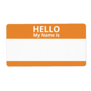 Hallo Mein Name ist Orange und White Name Markieru