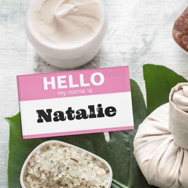 Hallo mein Name ist Personalisiert moderne Baby Ma Namenschild (Von Creator hochgeladen)