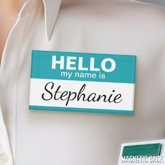 Hallo, mein Name ist - personalisiert Namenschild