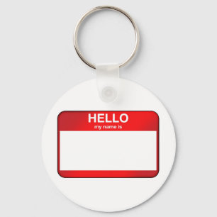 Hallo, mein Name ist... Schlüsselanhänger
