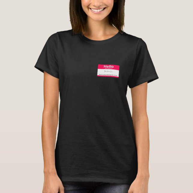 "Hallo, mein Name ist..." Sprachpathologie-T - Shi T-Shirt (Vorderseite)