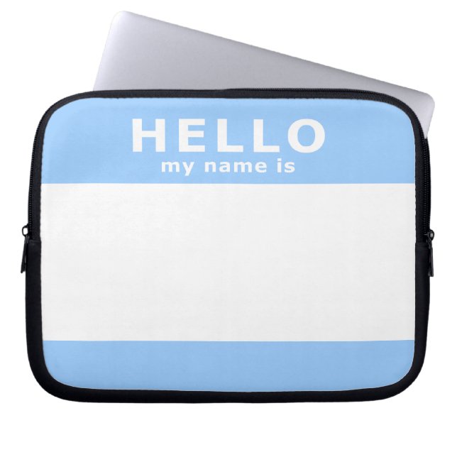 Hallo, mein Name Laptopschutzhülle (Vorderseite)