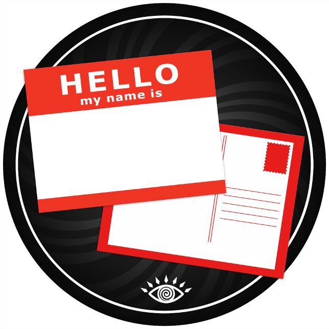 Hallo, mein Name Postkarte (Von Creator hochgeladen)