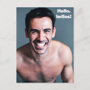 "Hallo, meine Damen" Typ Postkarte