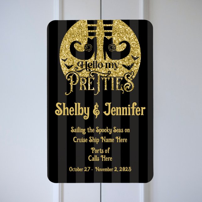 Hallo, meine Pretties Halloween Cruise Door Magnet (Halloween Cruise Door Magnet)