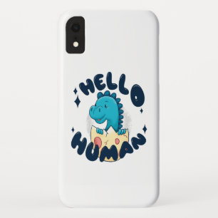 Hallo Mensch lustiger Dinosaurier Case-Mate iPhone Hülle