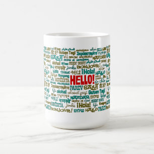 Hallo (multi Sprach) Tasse