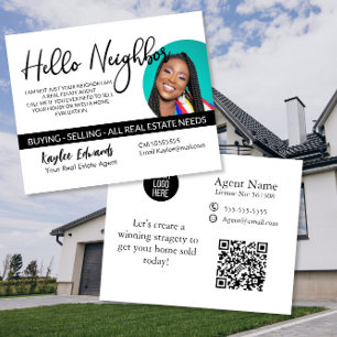 Hallo Nachbar New Real Anwesen Agent Flyer