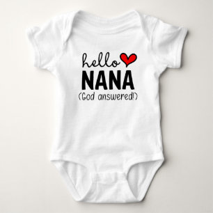 Hallo Nana Gott Antwort Gebet Baby Strampler