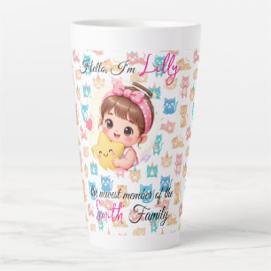 Hallo neuester Familienmitglied Muster Katze indiv Milchtasse