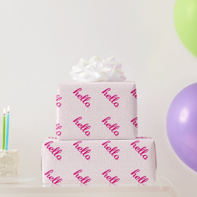 Hallo Niedlich farbige Hallengeschenke Geschenkpapier (Partygeschenke)