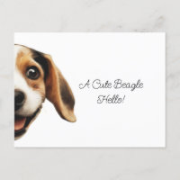 Hallo Niedlich Funny Beagle Dog Modernes Trendy