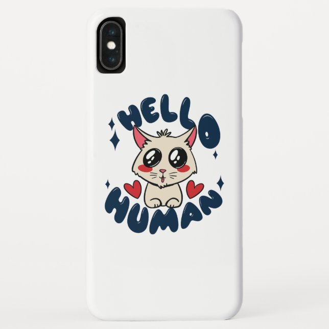 Hallo Niedliche Katze Case-Mate iPhone Hülle (Rückseite)