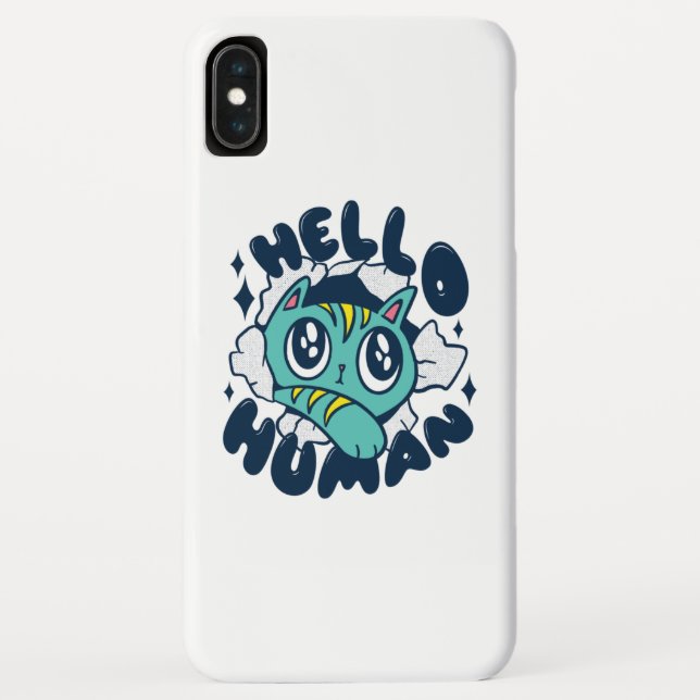 Hallo Niedliche Katze Case-Mate iPhone Hülle (Rückseite)