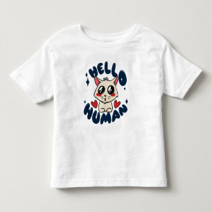 Hallo Niedliche Katze Kleinkind T-shirt