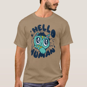 Hallo Niedliche Katze T-Shirt