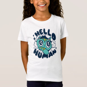 Hallo Niedliche Katze T-Shirt