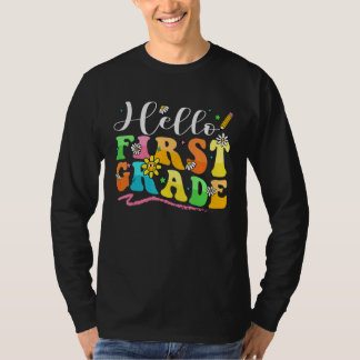 Hallo Niedlicher Bleistift-Regenbogen zurück in di T-Shirt