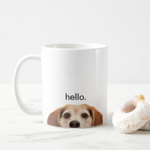 Hallo Niedlicher Funny Beagle Hund Moderne Moderne Kaffeetasse