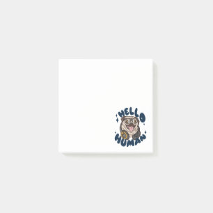 Hallo, Niedlicher Hund Post-it Klebezettel