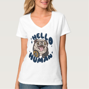 Hallo, Niedlicher Hund T-Shirt