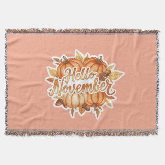 Hallo November - Cozy Herbst Design Decke