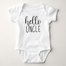 Hallo Onkel Schwangerschaft Ankündigung für Onkel Baby Strampler