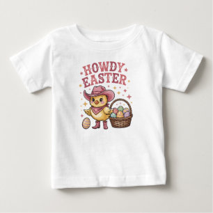 Hallo Osterküken Süße Eiersuche Frühling Bauernhof Baby T-shirt