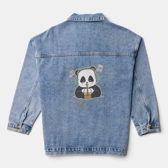 Hallo Panda Jeansjacke (Rückseite)