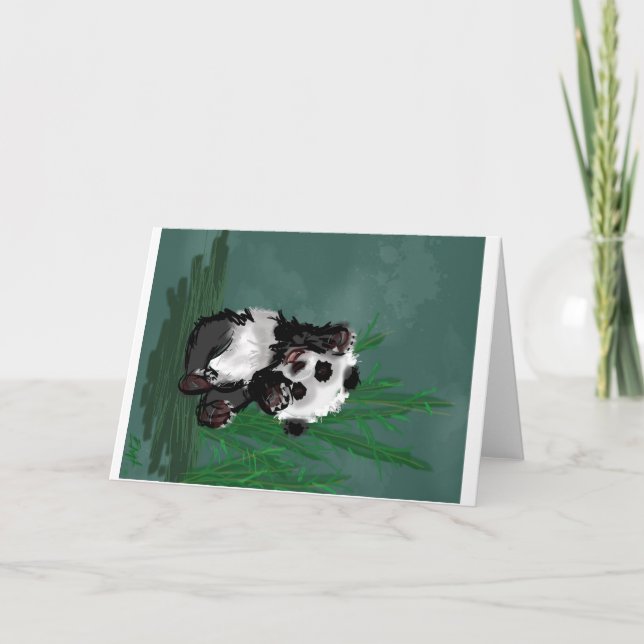 Hallo Panda Karte (Vorderseite)
